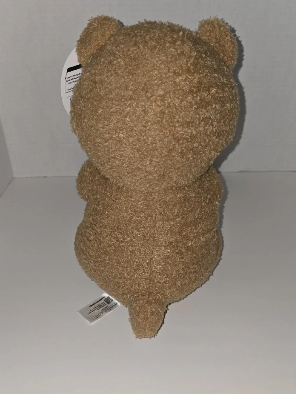 Brown Teddy Cat Plush with White Face and Pink Paws